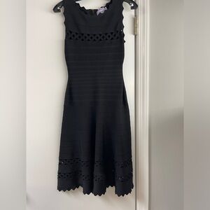 Hever Leger lasercut Audrina cocktail dress